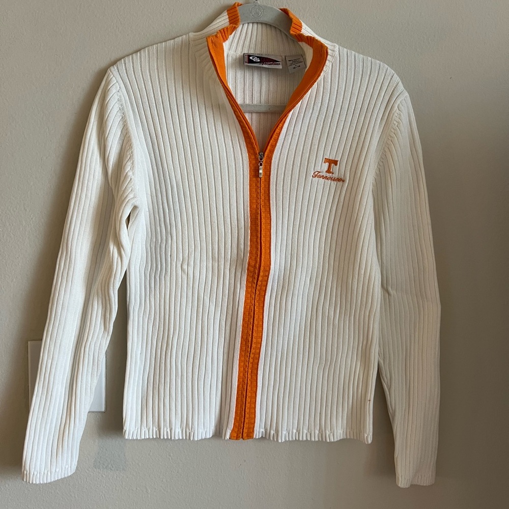 Large Vintage University of Tennessee Zippered Sweater